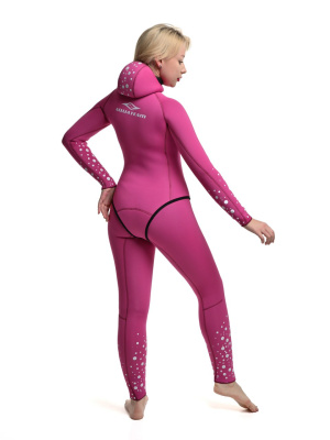 Гидрокостюм для фридайвинга розовый «Жемчуг», 3мм