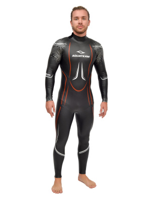 Гидрокостюм для триатлона AquaForce мужской 2мм голый/лайкра